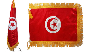 (렌탈) 튀니지 국기<br/>[가로 135 x 세로 90cm]