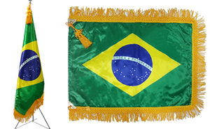 (렌탈) 브라질 국기<br/>[가로 135 x 세로 90cm]