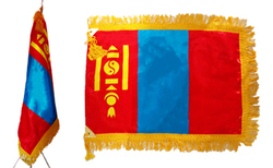 (렌탈) 몽골 국기<br/>[가로 135 x 세로 90cm]