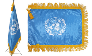 (렌탈) 국제연합(UN) 국기<br/>[가로 135 x 세로 90cm]
