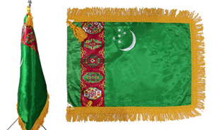 (렌탈) 투르크메니스탄 국기<br/>[가로 135 x 세로 90cm]