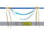 (파랑) 펄삼색 고급형 커팅테이프<br/>[최대 18인용]<br/><font style=font-size:16px;color:#6e7f91>모델명:CT-801</font>