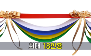 (오색) 커팅테이프 고급형<br/>[최대 18인용]<br/><font style=font-size:16px;color:#6e7f91>모델명:CT-201</font>
