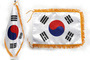 (렌탈) 대한민국 탁상국기<br/>[가로 30 x 세로 22cm]